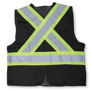 Solid Zip Front Vest w/ Mesh Back - Style #204
