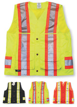 Load image into Gallery viewer, Poly/Cotton Supervisor Safety Vest - Style #222Mesh
