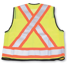 Load image into Gallery viewer, Poly/Cotton Supervisor Safety Vest w/ Mesh Back - Style #400
