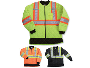 Quilt Polyester Traffic Safety Jacket - Style #895