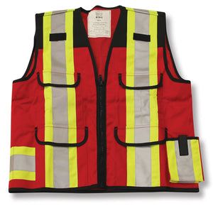 Red/Black Surveyor Vest - Style #999